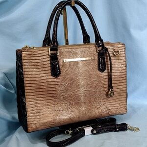 VEUC Brahmin Small Lincoln in Sable Pennfield